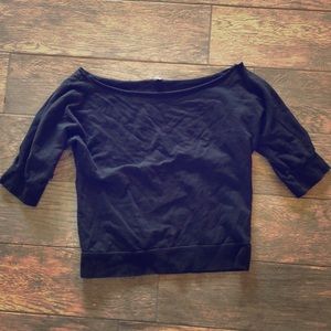 💠SOLD💠 Black Off-Shoulder Shirt